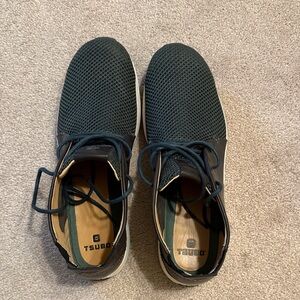 Tsubo Men's Brown and Blue Hightop Sneakers